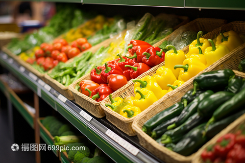 市場(chǎng)新鮮蔬菜零售 健康生活的優(yōu)選